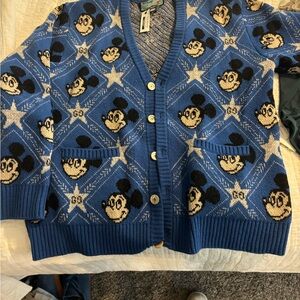 Disney Blue and Black Jacket with Character Design